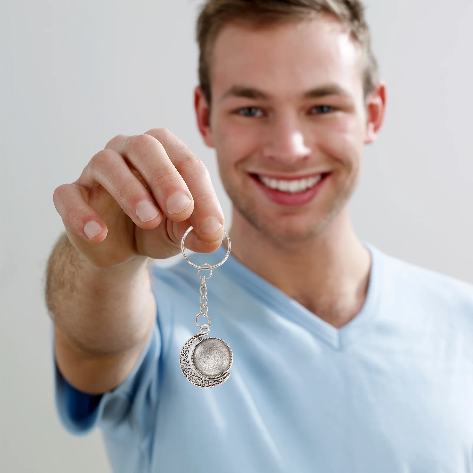 

1 комплект, 1 комплект подноса для подвески с кабошонами, брелок для ключей, пустой ободок, винтажный ремесленный аксессуар для изготовления ювелирных изделий своими руками, свадебный декор