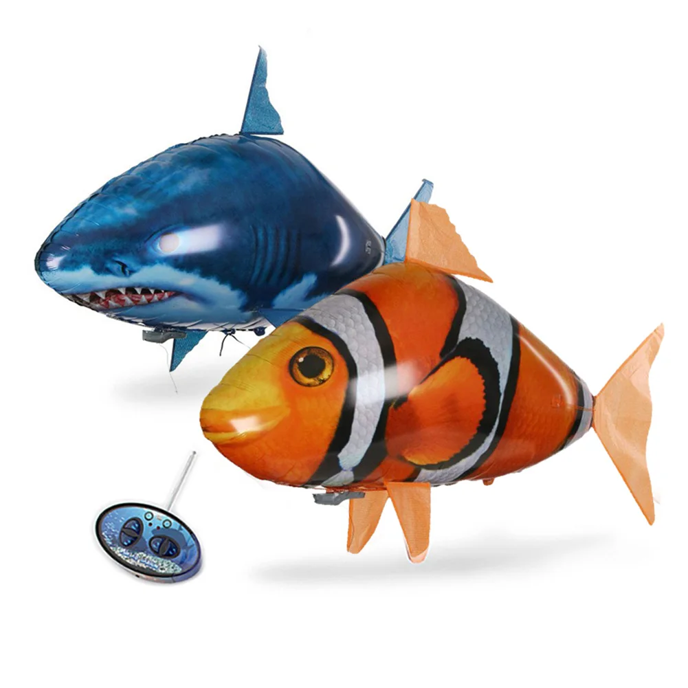 Telecomando Fish Toys Shark Infrared RC Electric Flying Air Balloons giocattolo per bambini RC Fly Air Balloons Clown Fish Toy Gifts Party