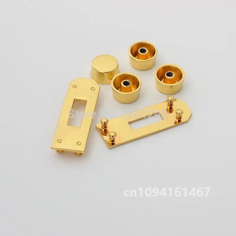 New Rectangle Eyelets Hanger Metal Lock for Bag Hardware Wholesale Fashion a Set of Locks Fitting Woman Handbag Bag Accessories