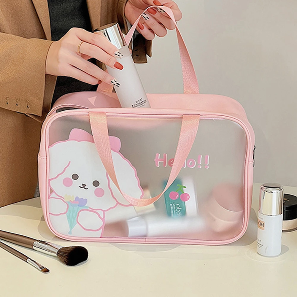 Trousse Toilette Fille Cute Cartoon Waterproof Toiletry Bag High Quality Not Easy To Break Durable For Cosmetic Brush Wash Bags