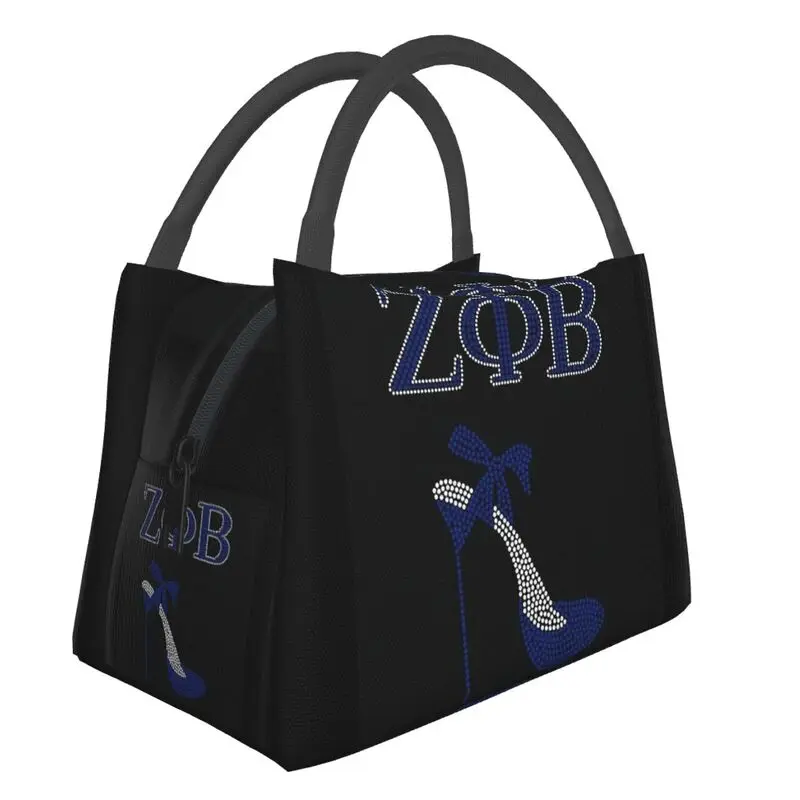 

Zeta Phi Beta Insulated Lunch Bag for Outdoor Picnic Leakproof Thermal Cooler Bento Box Women Fruit Fresh Storage Bag