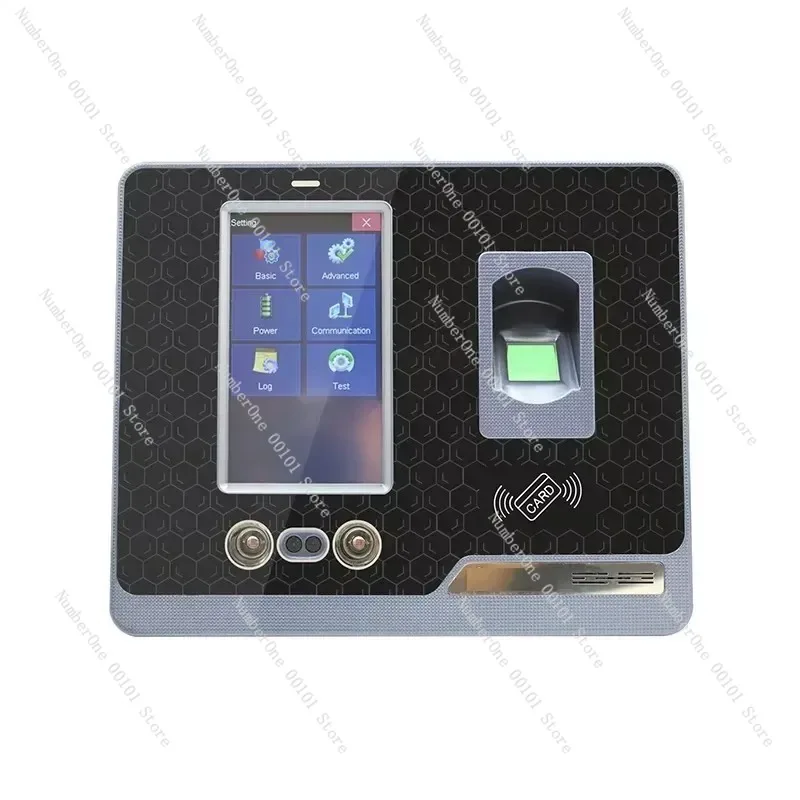 WiFi Biometric Time Attendance Machine Fingerprint Facial Recognition Access Control System Wireless Employee Clock In Office