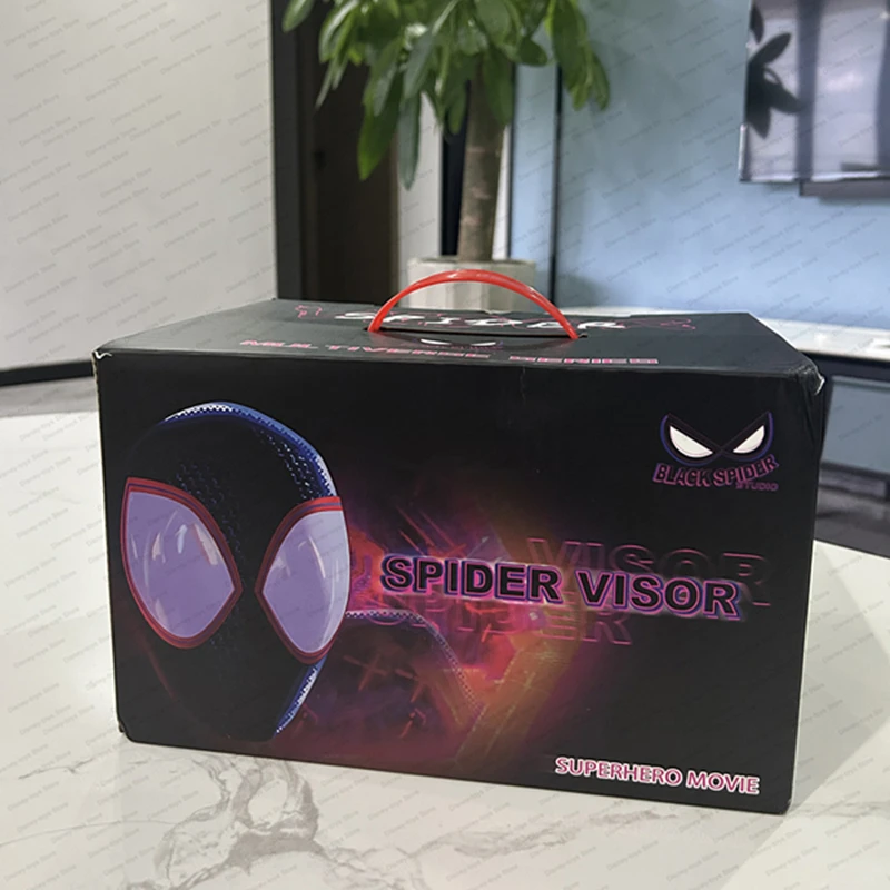 Mascara Miles Spiderman Headgear Cosplay Moving Eyes Electronic Mask Spider Man 1:1 Remote Control Toys For Adults Kids Gift