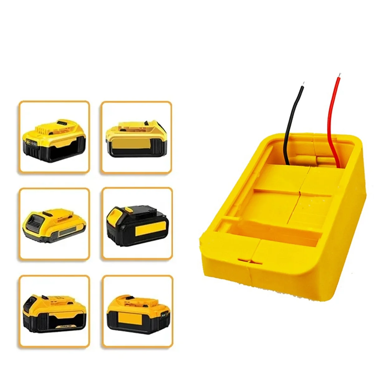 A002 Power Mount Connector Adapter Dockhouder voor Li-Ion Batterij DIY Adapter Rood