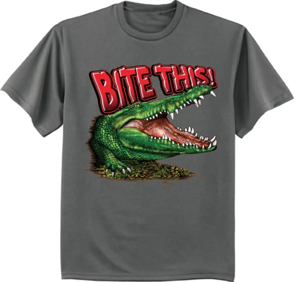 Big and Tall T Shirt Men Funny Alligator