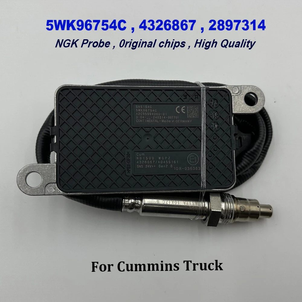 5WK96754C 4326867 High Quality Chips 5WK96754B For NGK Probe Nox Sensor Nitrogen Oxide Sensor For C-ummins Truck 2897314 2872949