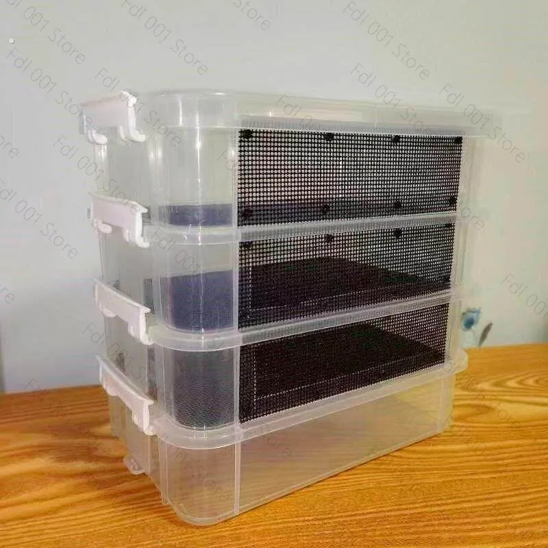 Mealworm Breeding Kit Four-Layer High Capacity Mealworm Farm To Breed Live Mealworms for Bearded Dragon and Reptiles