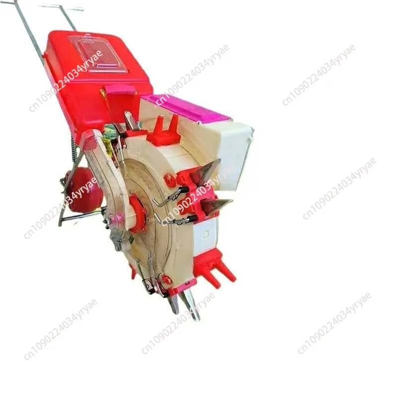 Randomly send colors！Hand Push Seeder Fertilizer Spreader, 2-in-1 Corn Sowing & Fertilizing Machine for Farm Use