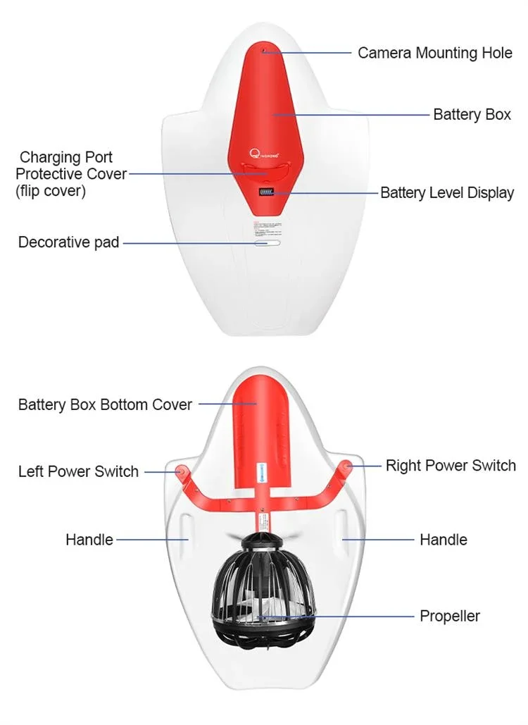 2023 Wholesale Portable Electric Water Scooter Adults Jet Wakeboard Surfboard Outdoor Sea Activity Body Skate Board Water