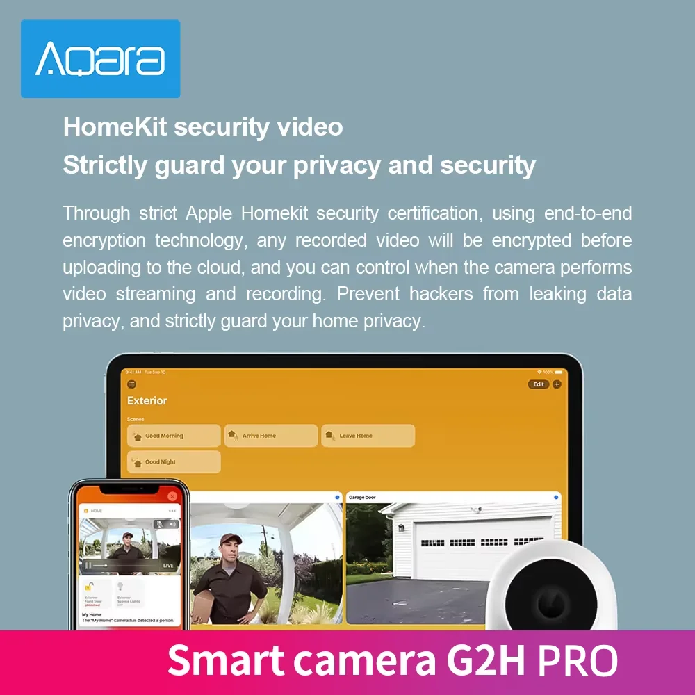 Aqara  Original Smart Camera G2H Pro Gateway Hub Edition Zigbee 3. 0 1080P HD Night Vision Monitor  Camera For Apple Homekit APP - Image 4
