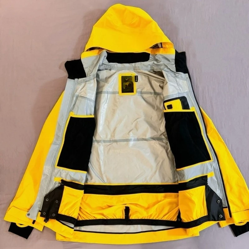 Yellow 3L Ski Suit … - image