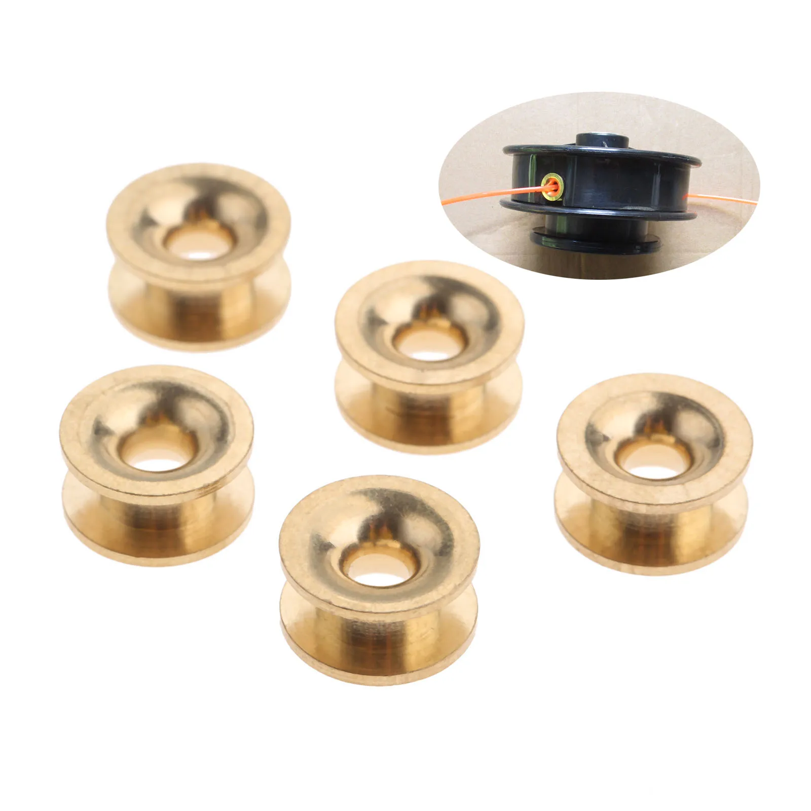 5Pcs Metal Universal Grass Trimmer Head Eyelets for Head Heavy Duty Trimmer Line Replacement Parts Fit for Troy-Bilt Craftsman