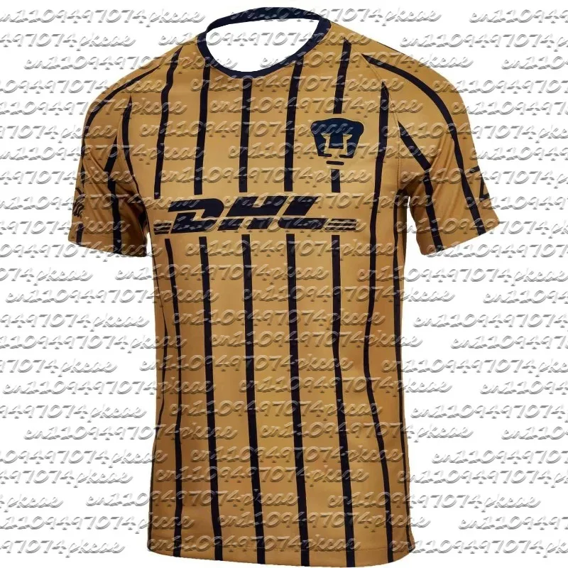 Camiseta Retro UNAM 18-19 de Visitante para Hombre, Mujer y Niños, Azul Claro con Degradado y Patrón Geométrico, Transpirable y de Secado Rápido, para Entrenamiento