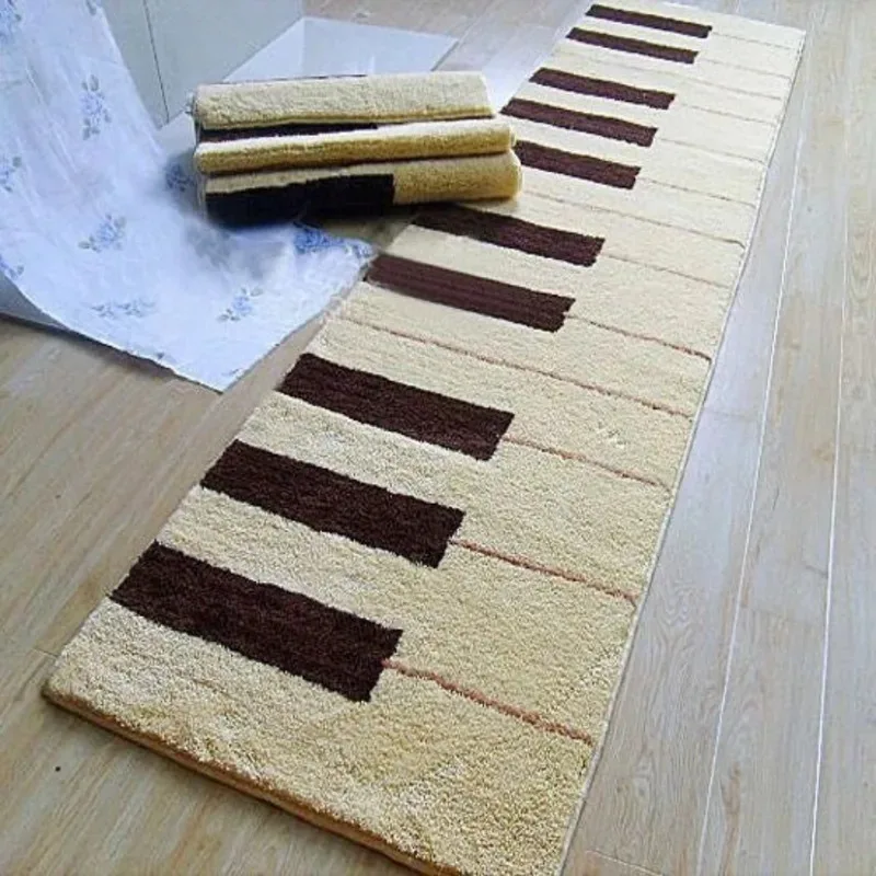 VIKAMA Piano Soundproof Rug Carpet, Anti-Slip Noise Reduction Floor Protector Mat for Living Room Bedroom Study Room Home Decor