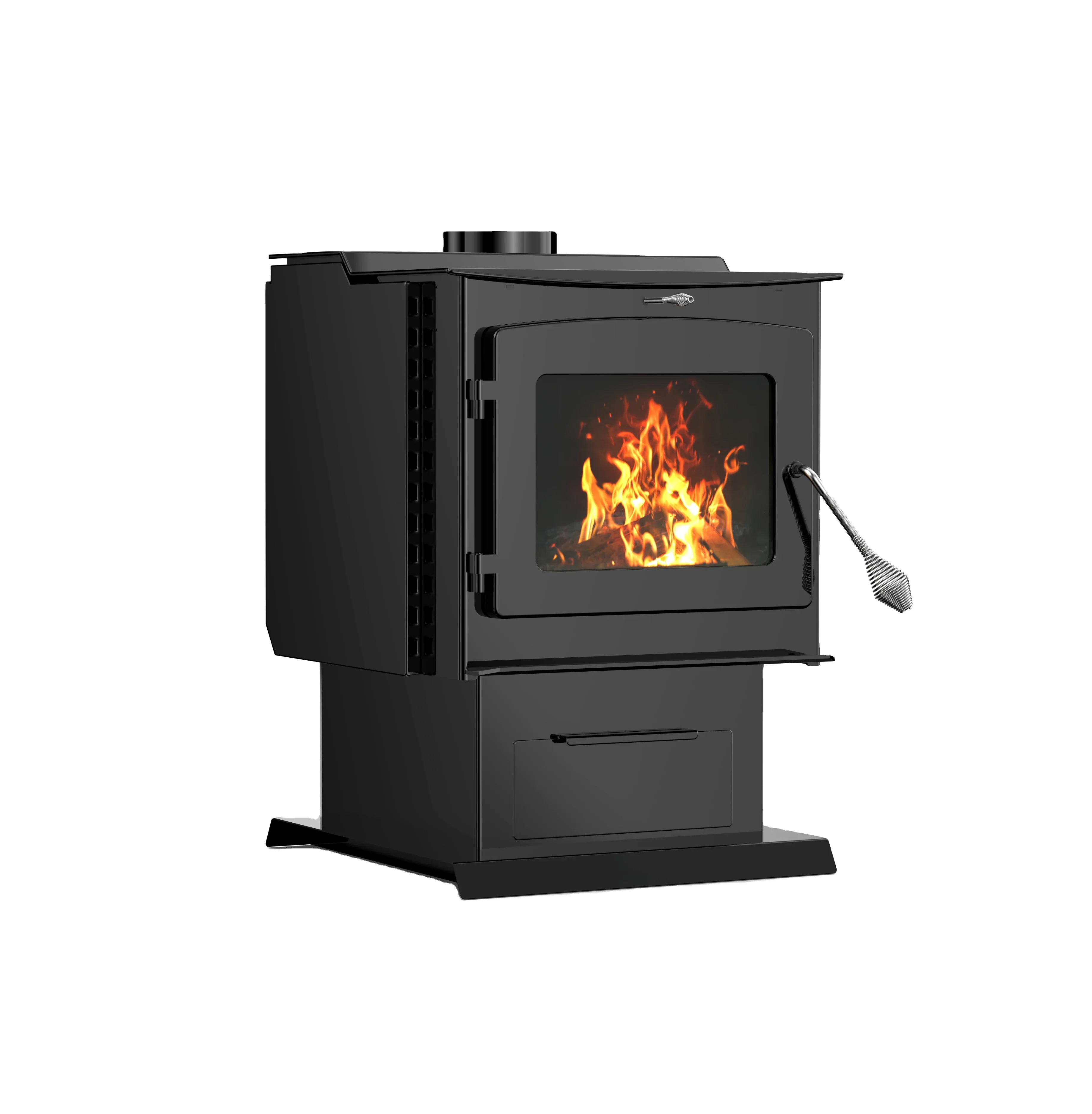 1550-sq Ft Heating Area Firewood and Fire Logs Stove Room Wood Burner Heater  Wood Burning Stove Indoor Cast Iron Wood Stove