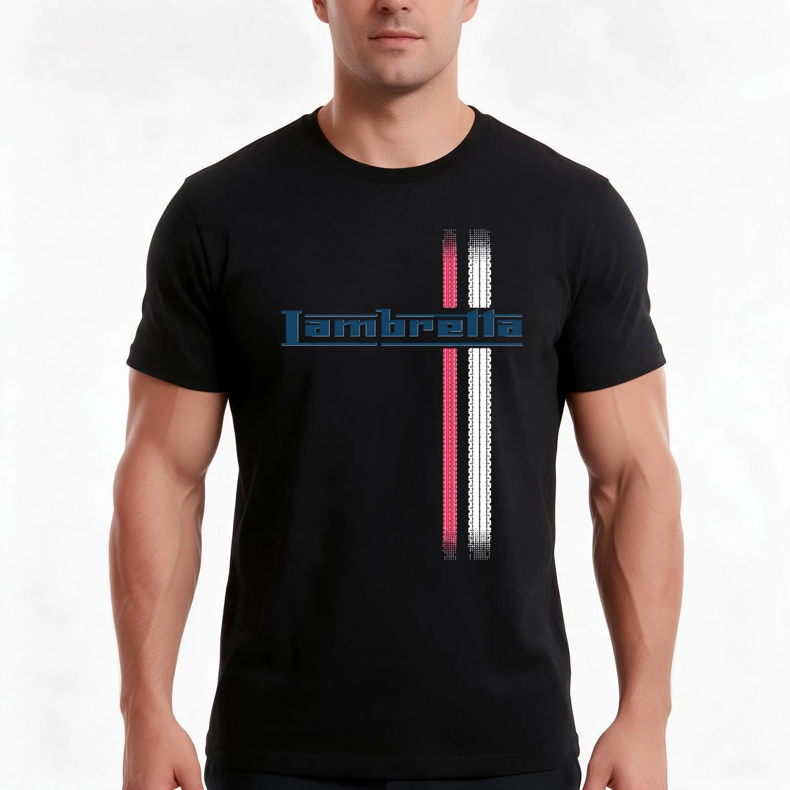 Lambretta track Classic T-Shirt Summer Casual Cotton Tee Oversized Streetwear Tops Vintage Graphic Print Unisex Men Women