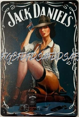 Jack Daniel's Tennessee Whiskey Vintage Novelty Metal Sign 12