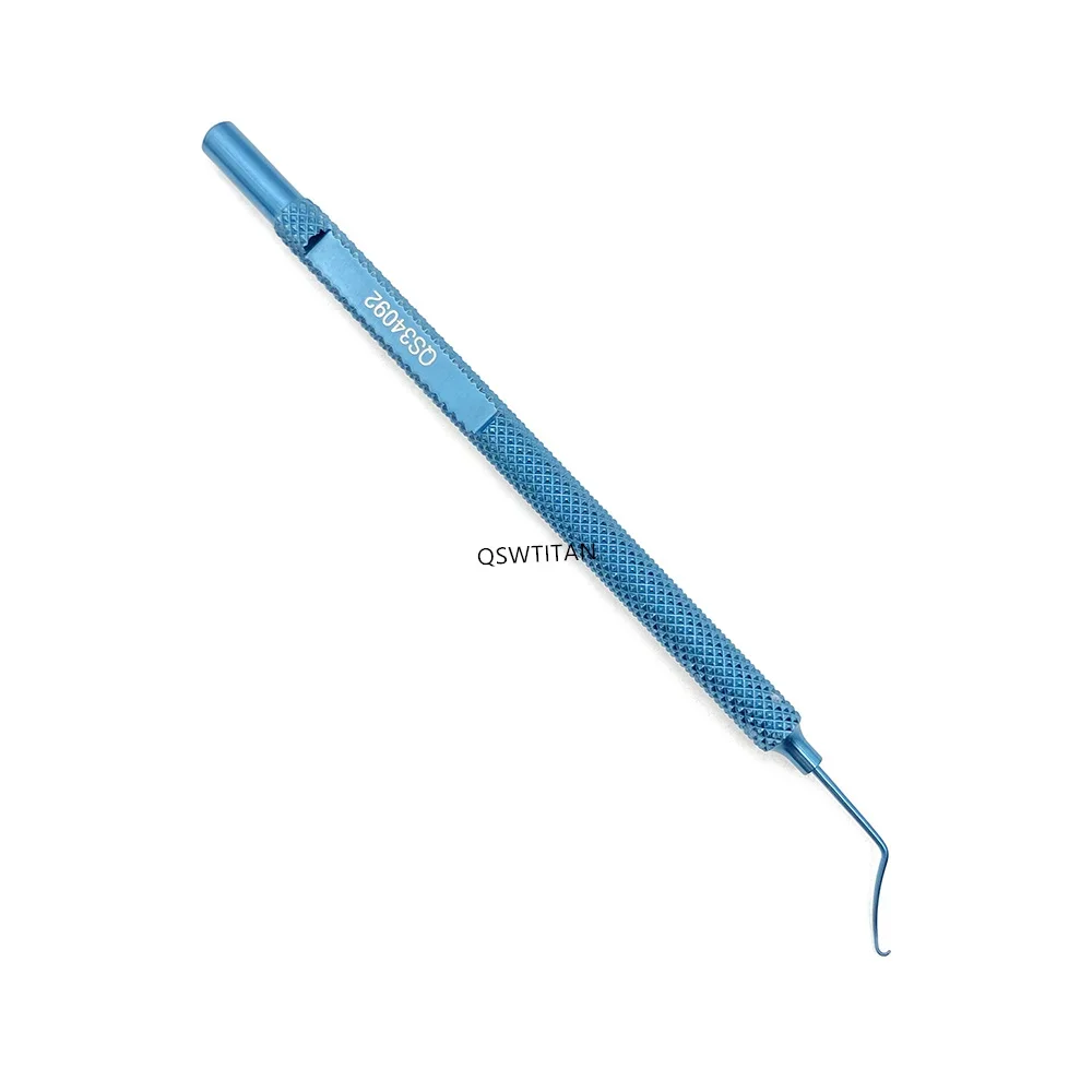 QSWTITAN グリーン ファコ チョッパー フック 二重まぶた眼科手術器具 まぶたツール