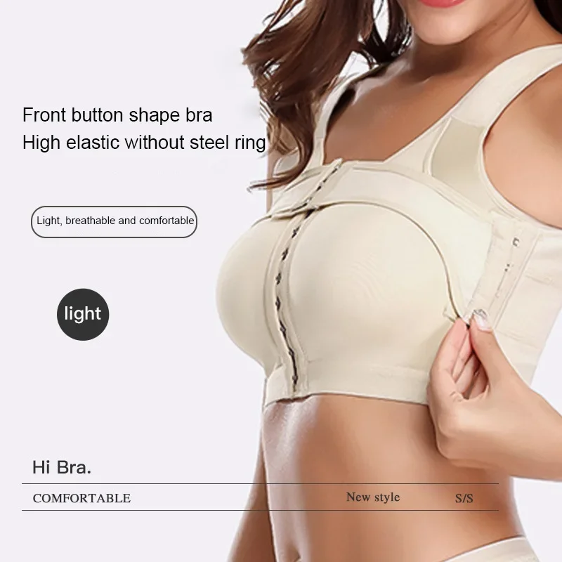 

Front Closure Bra Posture Corrector Operation Op Surgical Bra Sports Compression Post Surgery Corset Bustier Shaping Crop Top