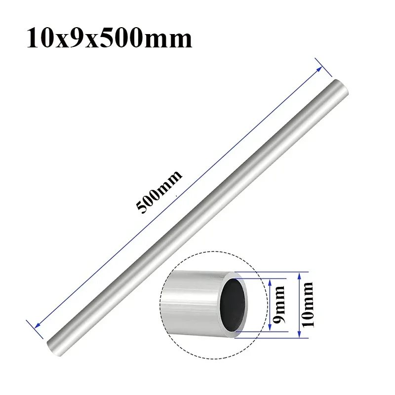Stainlesss Tube 304 Stainlesss Steel Round Capillary Seamlesss Straight Tube Capillary Diameter 0.3-18mm Length 250/500mm