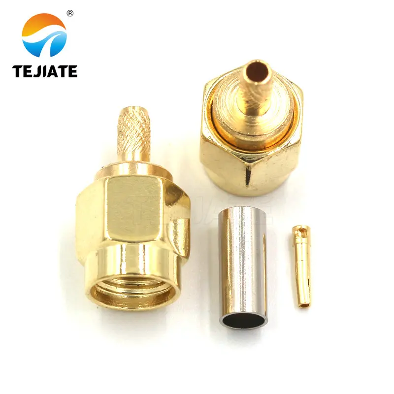 1PCS SMA-KY 1.78 connector RG178 Calbe wireless RF coaxial connector 11MM-17MM open outer stem inner hole