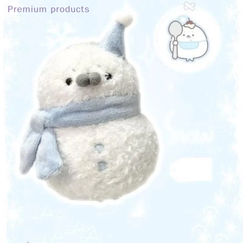 LLavero de sello oceánico de simulación, decoración para mochila, sello de dibujos animados encantador, muñeco de nieve, colgante de felpa, regalo de cumpleaños y Navidad