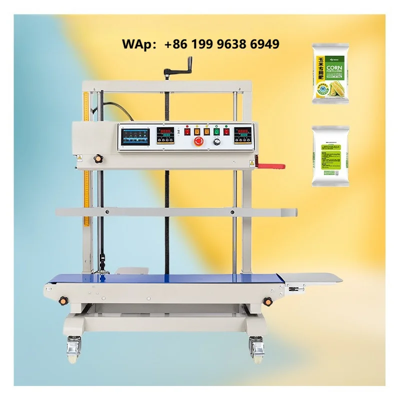 FR1300V Semi-Automatic Vertical Plastic & Aluminum Foil Bag Sealing Machine for Large Bags Continuous Heat Sealer