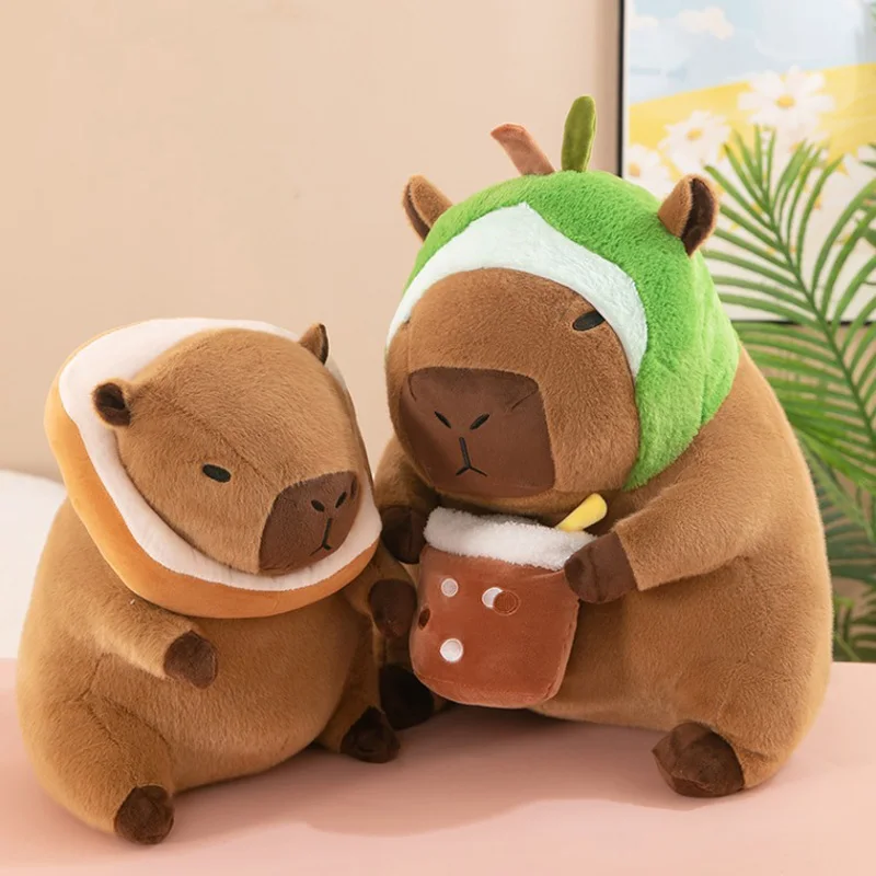 30CM Capybaras Stuffed Animals Doll Capibara Cosplay Bread  Unicorn Dinosaur Plush Toy Room Decoration Sofa Plush Pillows