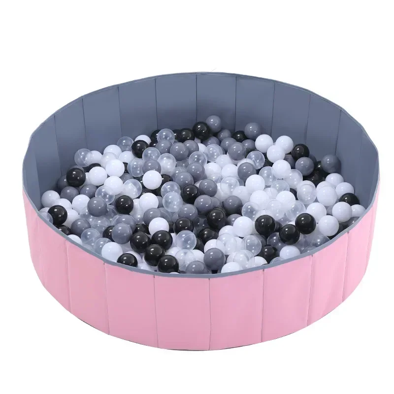 Infant Ball Pool Foldable Shining Ball Pit Balls For Dry Pool Ocean Ball Playpen Toys Washable Folding Fence Kids 80/100/120CM