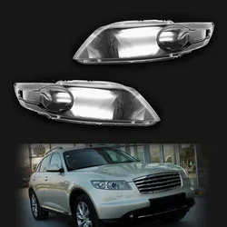 Pair Car Headlight Shell Lamp Transparent Lens Cover For Infiniti FX35 F45 2004 2005 2006 2007
