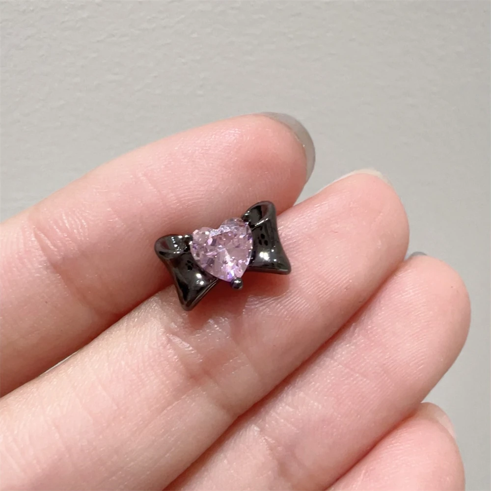 1 pcs Punk Zircon Spider Web Ear Bone Nail For Women 316L Stainless Steel Inoxidable Earrings for Women Conch Piercing Jewelry view 5