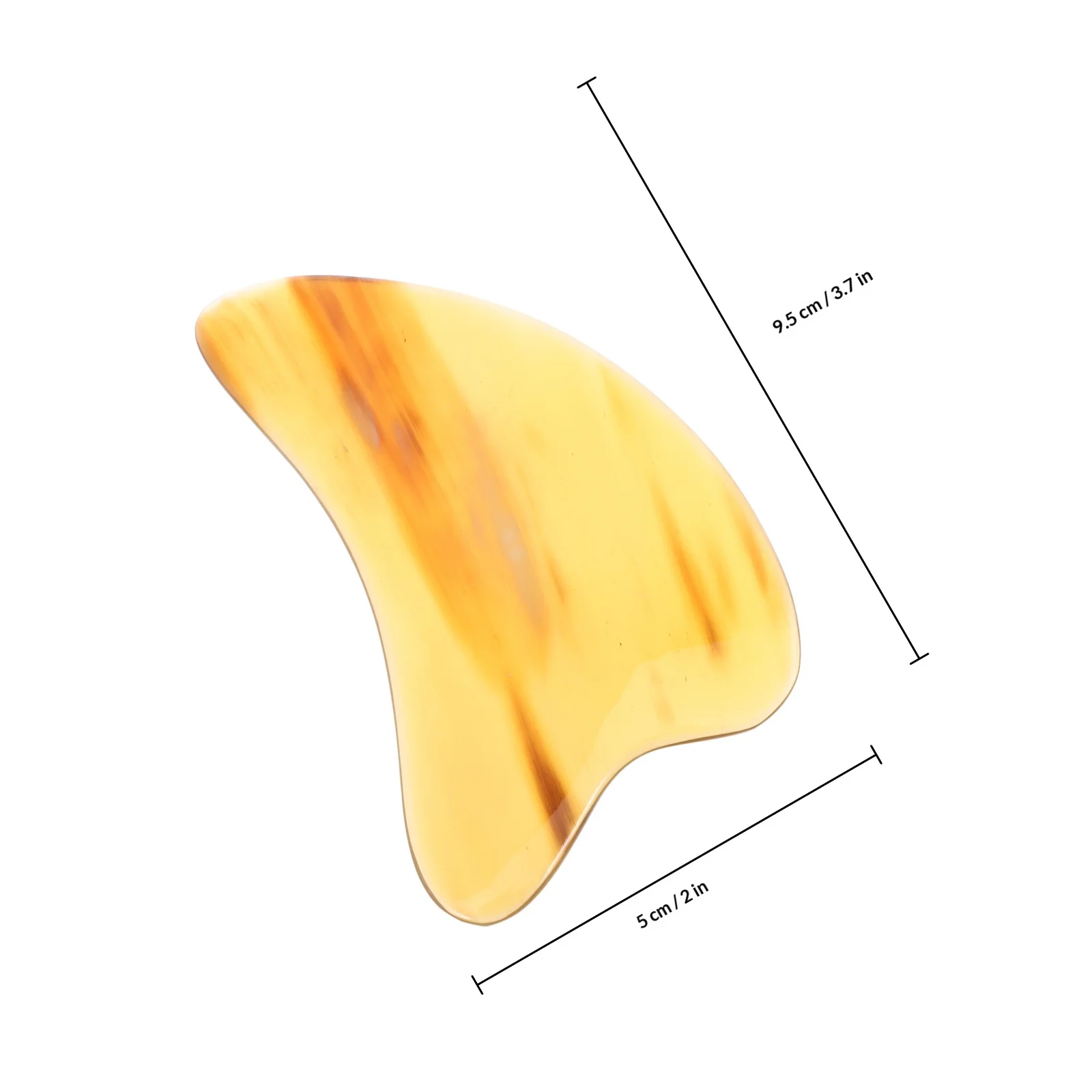 Gua Sha Board Raschietto professionale per il viso Strumento di massaggio portatile per il drenaggio linfatico Bordi lisci Cura della pelle sicura Conveniente