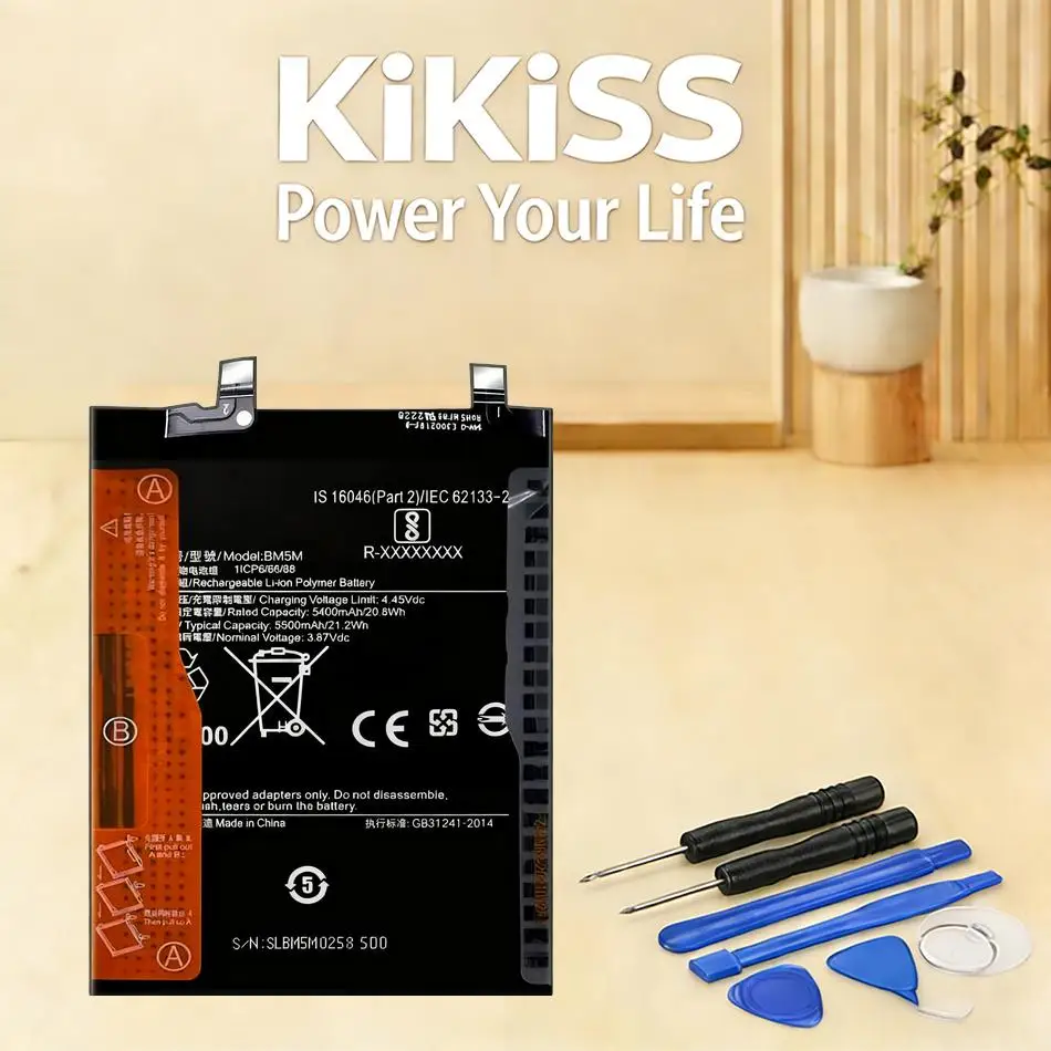 

Аккумулятор BM5M для мобильного телефона Xiaomi Redmi K60, 5500 мАч, высокая совместимость