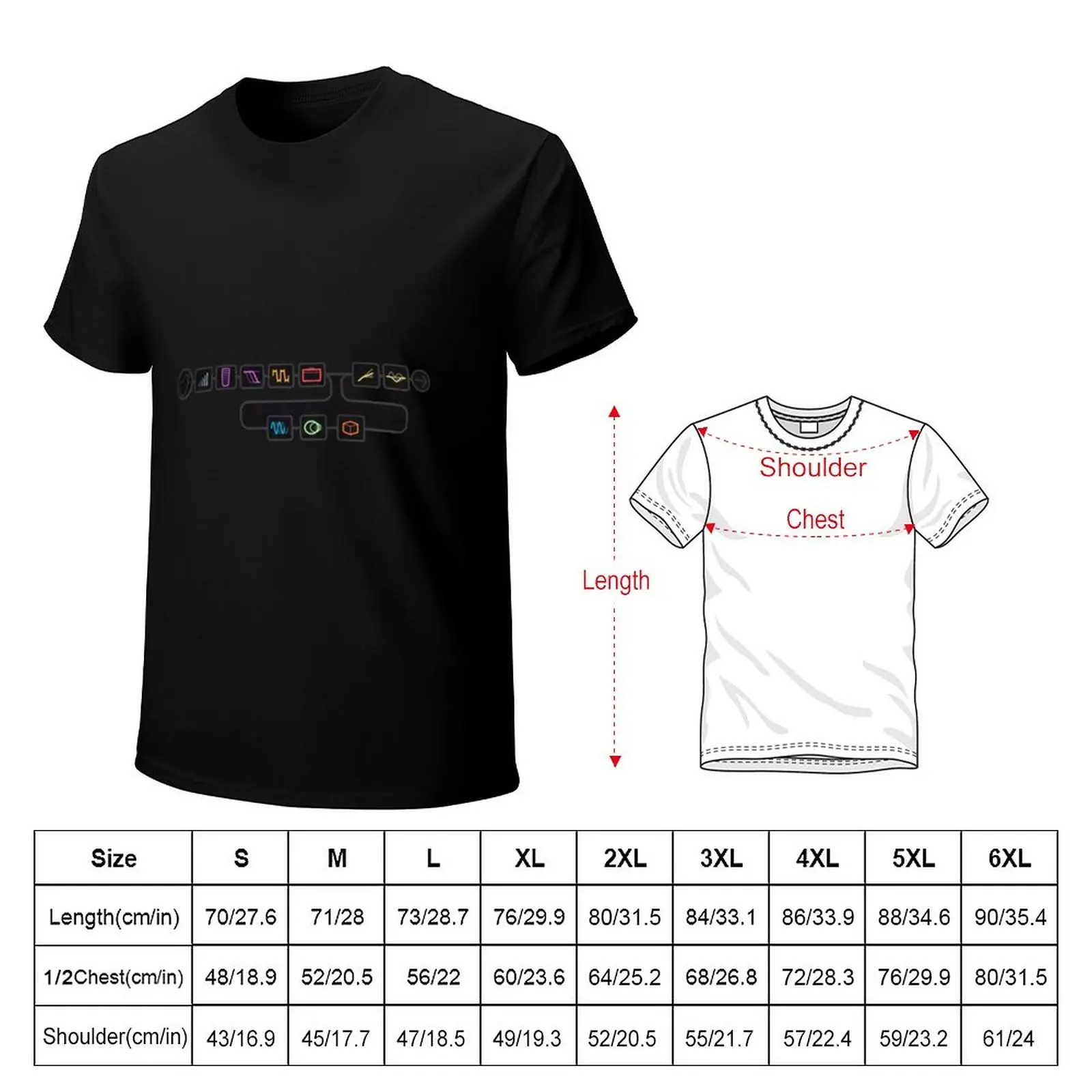 Line 6 Helix Signal Flow T-Shirt cute tops black t shirt quick drying t-shirt T-shirts for men cotton