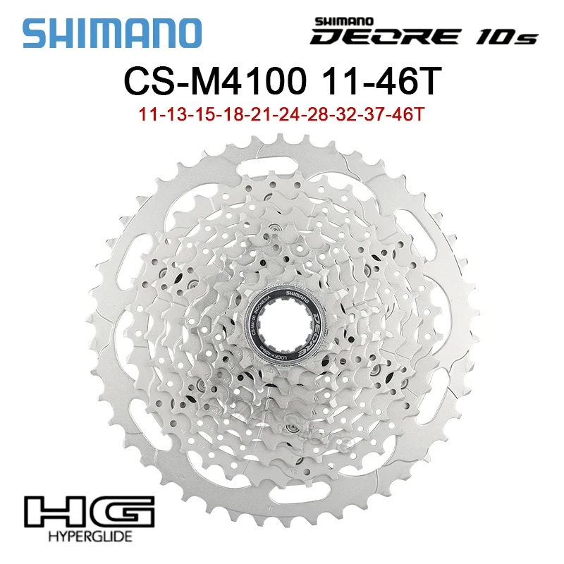 Shimano Deore CS M4100 Mountain Bike 10 Speed Cassette K7 HG 11-42/46T Freewheel 10V HG54 Chains Mountain Bike Parts