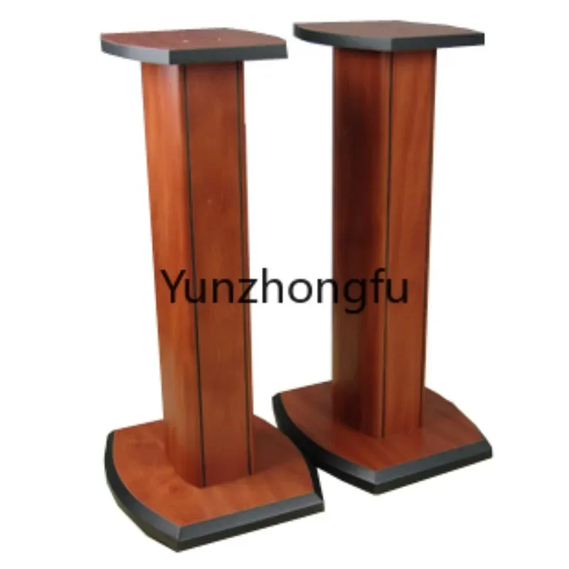 

60cm Black Walnut Color High-Grade Wooden Sound Box Foot Stand HiFi Bookshelf Sound Box Foot Stand Amplifier Rack Sub