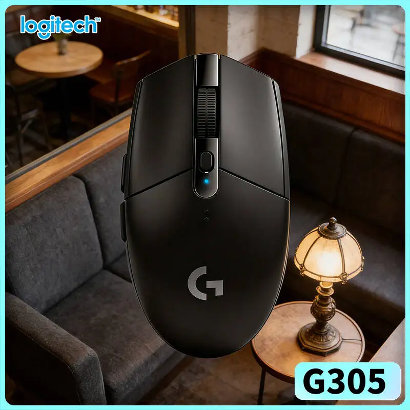 

Wireless Logitech G305 Mouse, 12000 DPI HERO, 6 Custom Buttons, 250hr Battery, 99g, PC Mac Gamers Pick