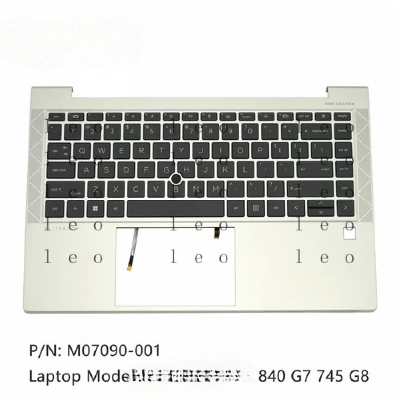 

CC New For HP ELITEBOOK 840 G7 745 G8 Palmrest Upper Case US Keyboard M07090-001