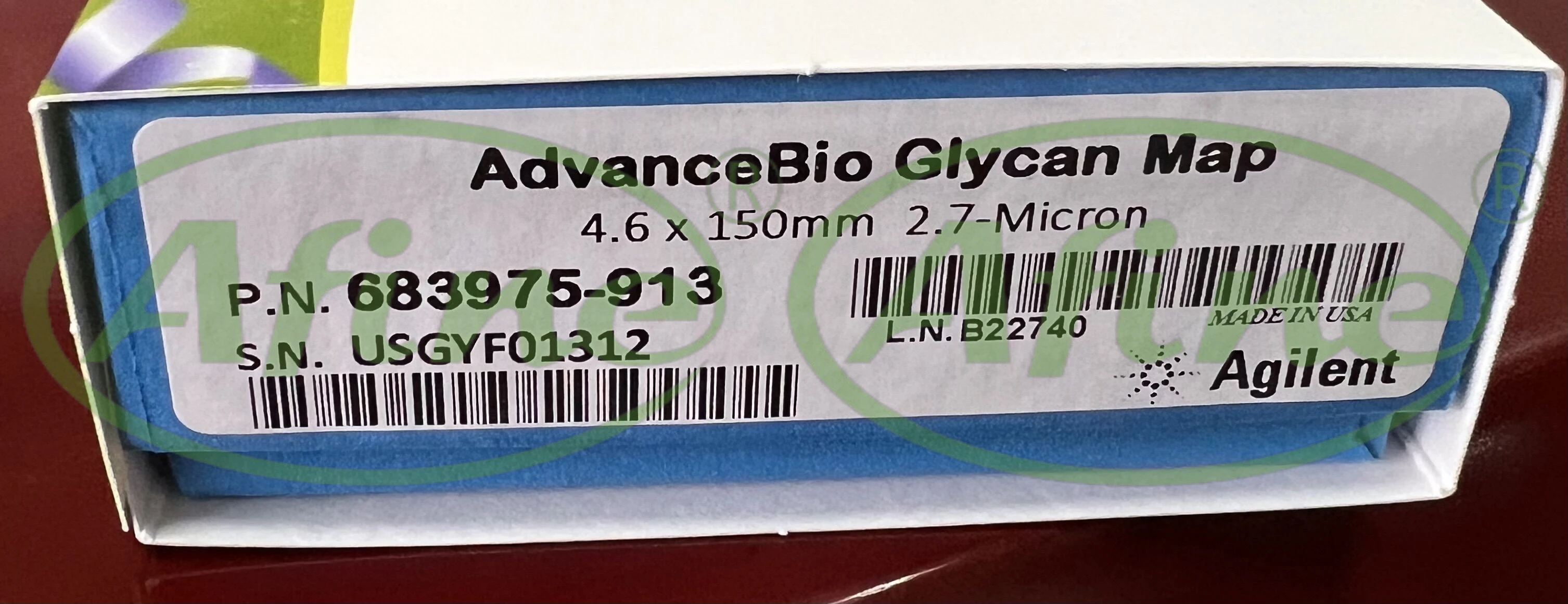 AFINE Agilent 683975-913 AdvanceBio Glycan Mapping Column, (120 Å, 4.6 x 150 mm, 2.7 µm)