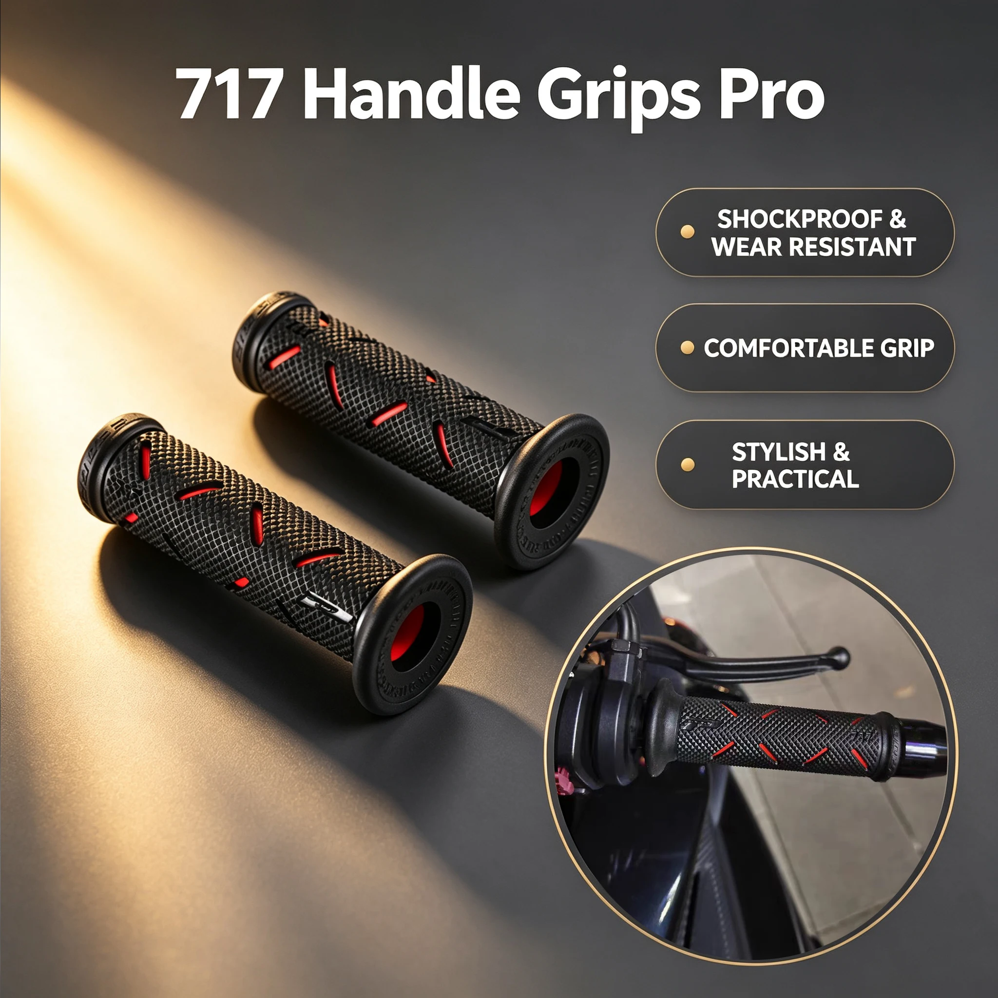Motorcycle Universal Handle Grips For Streetfighter Panigale V2 V4 V4S 899 959 1199 1299 Monster 821 696 796 795 797 1100 1200