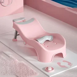 Silla de champú para adultos, peluquería, lavado de cabello, salón de belleza para niños, cama de champú para el hogar, afeitado iluminado, muebles de salón de Spa