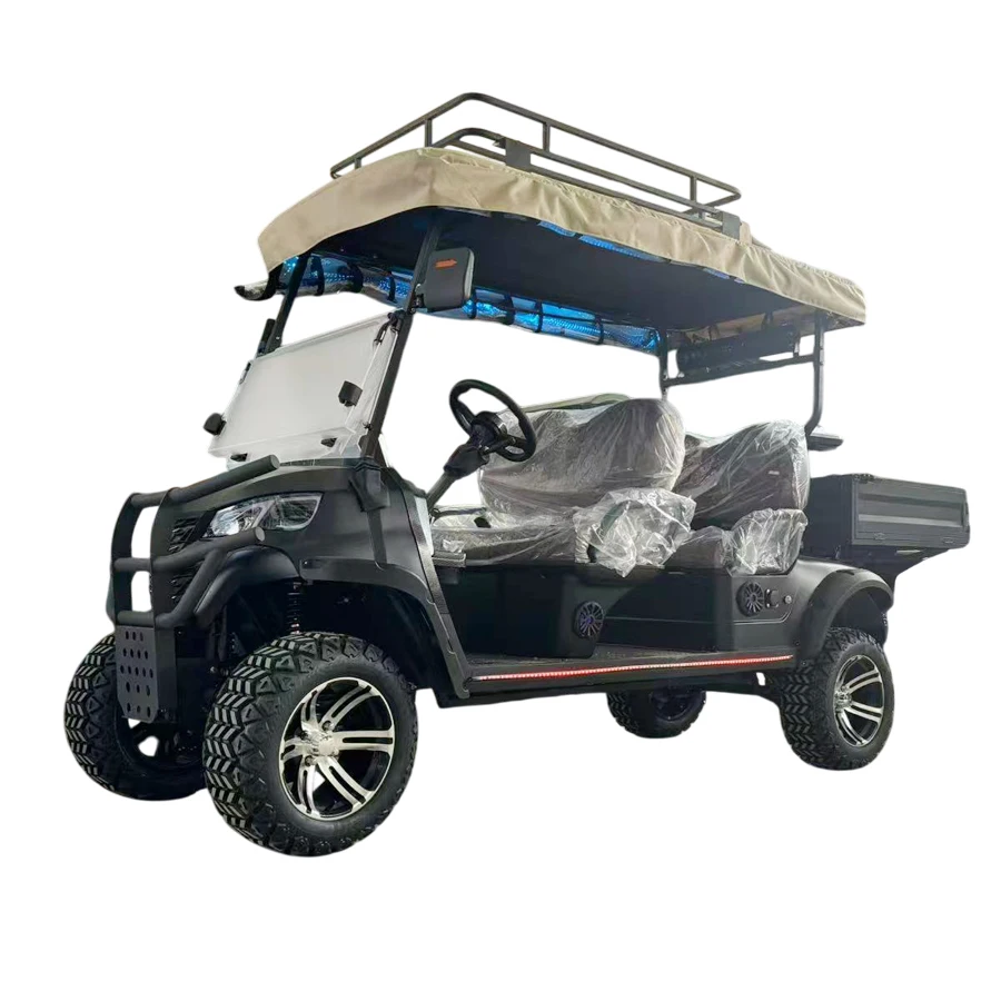 نموذج جديد 48 فولت/72 فولت الكهربائية على الطرق الوعرة رفع عربة جولف 4000 واط/7000 واط بطارية ليثيوم 2 4 6 8 قدرة الركاب عربات الغولف الكهربائية #1