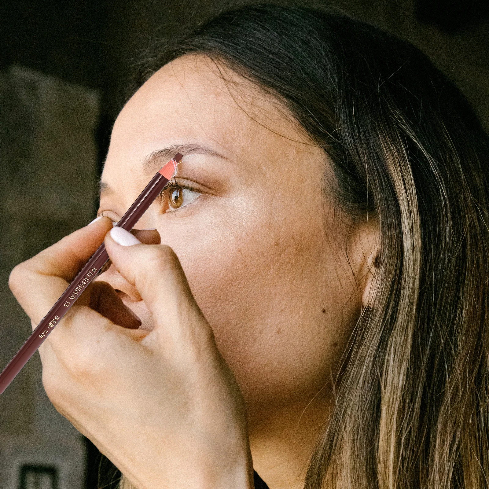 Matita per sopracciglia impermeabile Nucleo strappabile Penna per trucco per sopracciglia a prova di sbavature a lunga durata Strumento per il contorno delle sopracciglia naturale