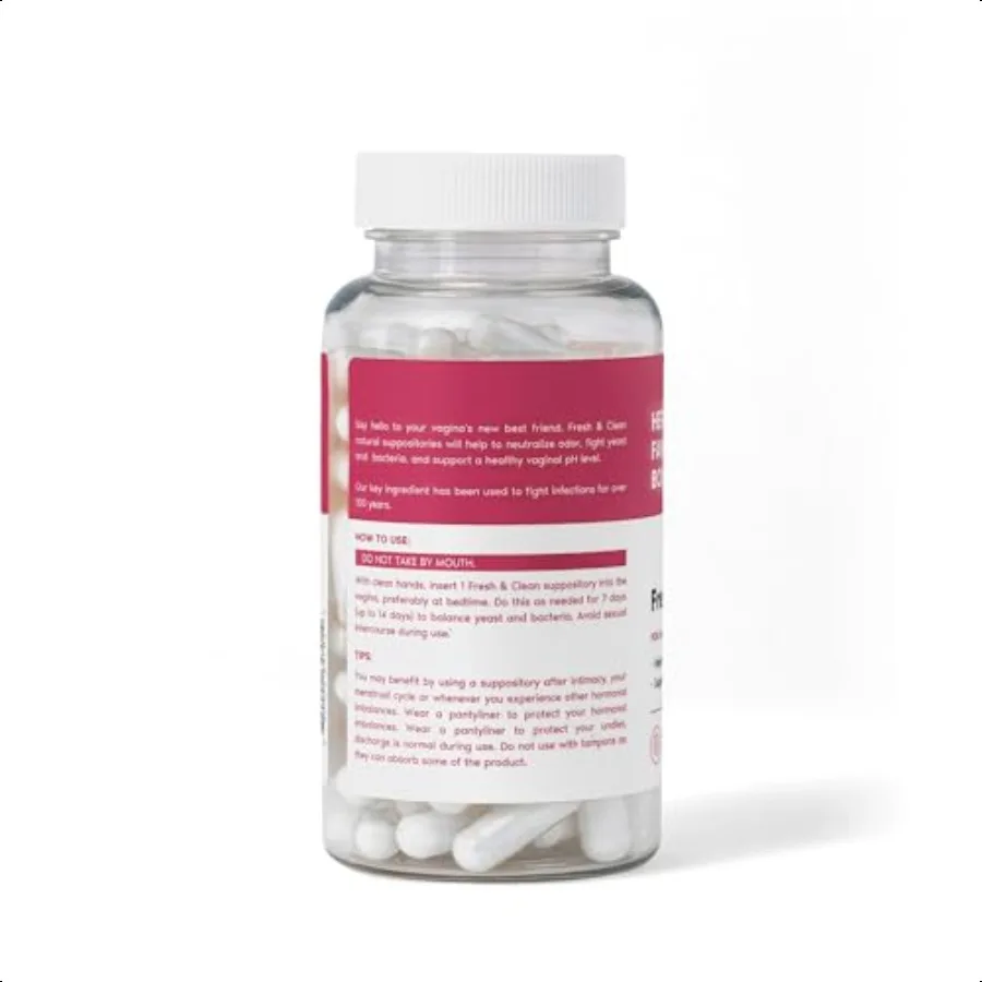 Fresh Clean pH Restore Vaginal positories Natural Vaginal Health port for pH Balance Odor Control and Comfort