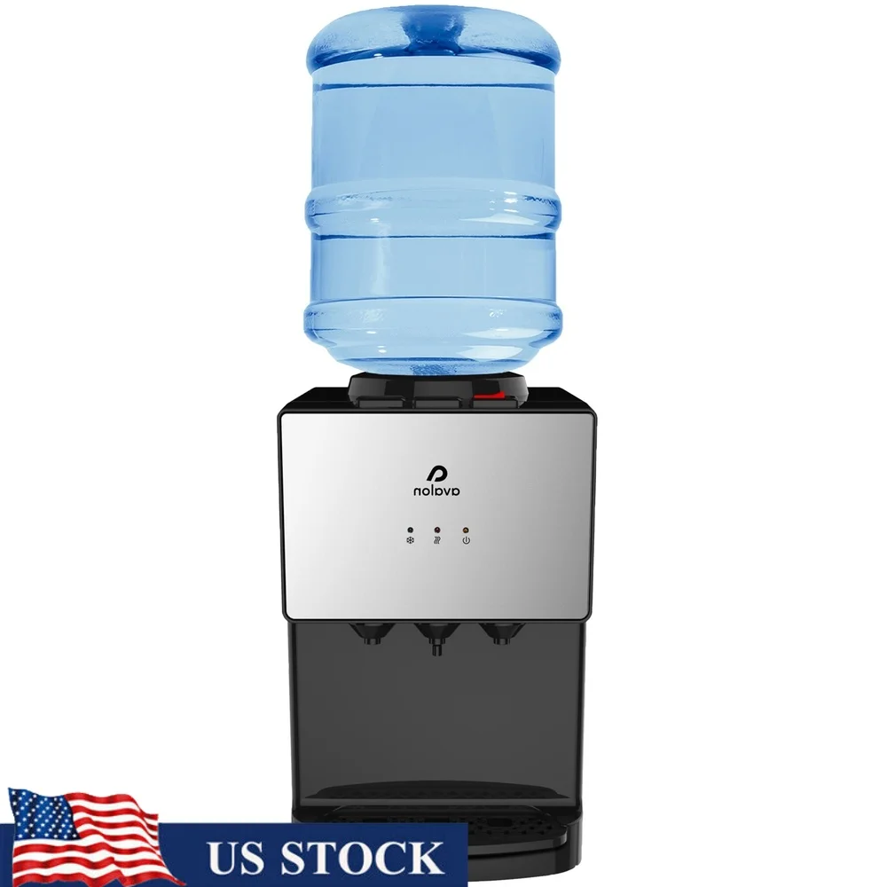 

Диспенсер для воды с верхней загрузкой, замок для безопасности детей, 3-температурный охладитель для воды из нержавеющей стали, машина для приготовления напитков с горячей и холодной комнатой