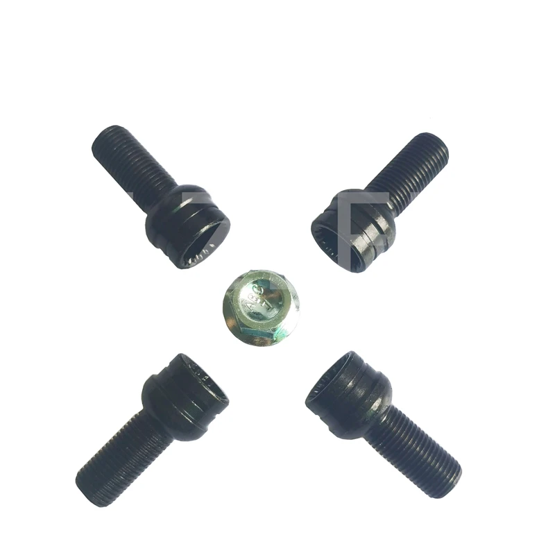 1 SET M14*1.5 Lock Wheel Bolts Tip Anti-theft Screws + Wrench For VW BORA FOX GOLF JETTA NEW BEETLE PASSAT POLO TOURAN