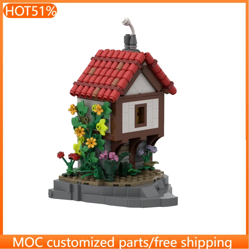 

Набор из 422 деталей: Городская улица, модульный конструктор MOC, индивидуальный дизайн, популярная простая сборная игрушка для мальчиков, подарок