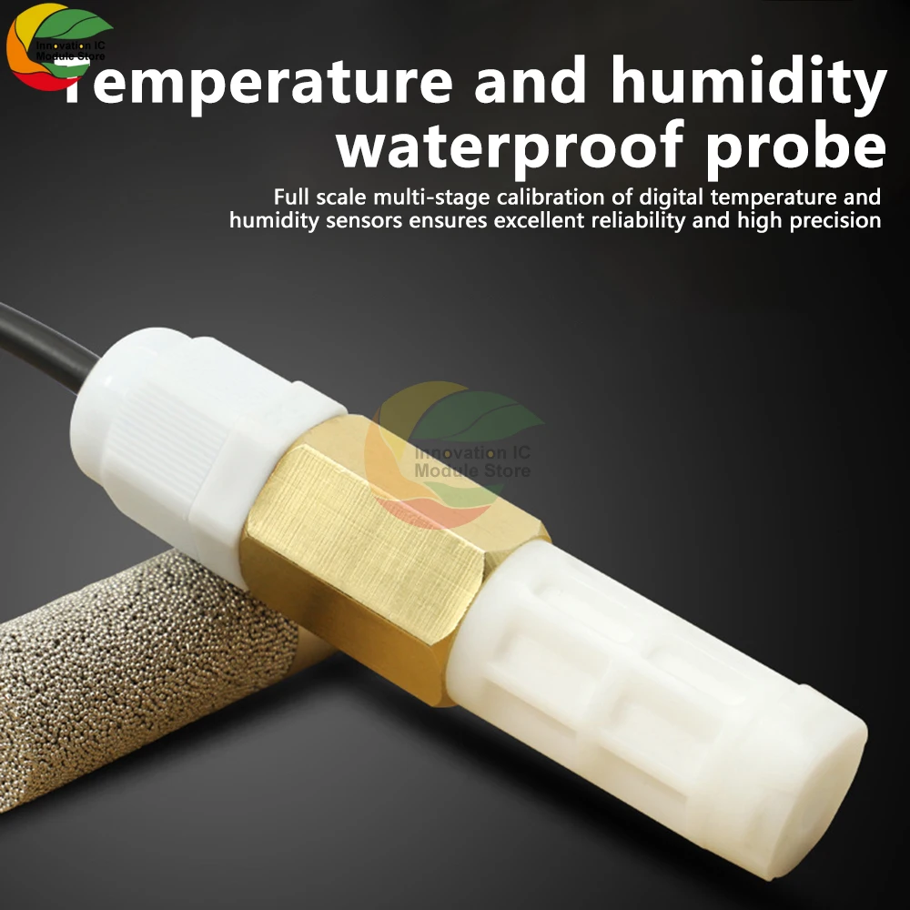DC5-28V RS485 Temperature and Humidity Transmitter Modbus XY-MD03 Collector Temperature and Humidity PE Waterproof Probe
