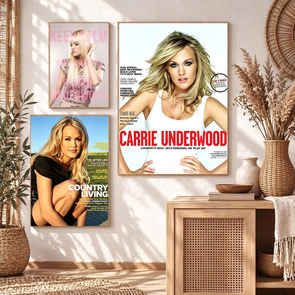 music Carrie Underwood Poster Poster HD Printing Cozy Warm Style Home Decor Suitable for Living Room Bedroom Gift