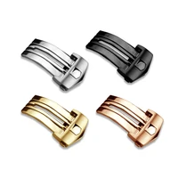 Hebilla de reloj para TAG HEUER, cierre de correa de silicona de cuero, reemplazo de correa de reloj, hebilla de acero inoxidable, cierre plegable de Metal de 18mm y 20mm